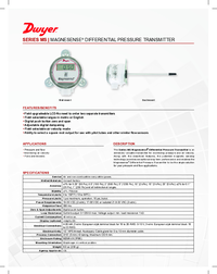 Thumbnail of document Data Sheet - MS Magnesense Differential Pressure Transmitter